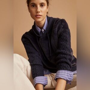 NWT- Anthropologie Central Park West Women's Navy Sweater